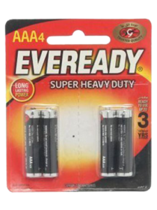 Eveready Black Battery AAA4