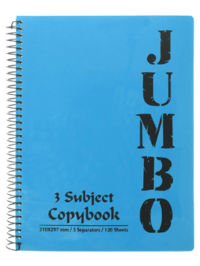 Jumbo 3 Subject 120 Sheets - كشكول جامبو 3 فاصل 120 ورقة