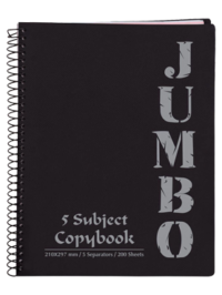 Jumbo 5 Subject 200 Sheets - كشكول جامبو 5 فاصل 200 ورقة