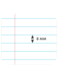 كشكول ميني جامبو مسطر من مينترا 5 فاصل 200ورقة مقاس 14.7×21سم