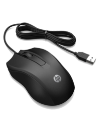 HP USB Black Mouse - ماوس اتش بى أسود يو اس بى