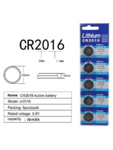 Lithium Battery Model CR2016 - بطارية ليثيوم